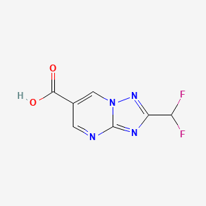 B2974120 2-(Difluoromethyl)-[1,2,4]triazolo[1,5-a]pyrimidine-6-carboxylic acid CAS No. 2248272-03-7