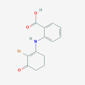molecular formula C13H12BrNO3 B2974121 2-((2-溴-3-氧代环己-1-烯基)氨基)苯甲酸 CAS No. 1022890-00-1