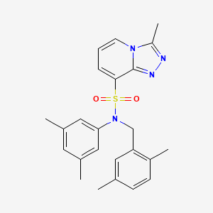 B2974122 N-(3,5-dimethylphenyl)-N-[(2,5-dimethylphenyl)methyl]-3-methyl-[1,2,4]triazolo[4,3-a]pyridine-8-sulfonamide CAS No. 1251605-08-9