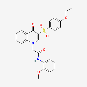 2-(3-((4-ethoxyphenyl)sulfonyl)-4-oxoquinolin-1(4H)-yl)-N-(2-methoxyphenyl)acetamide