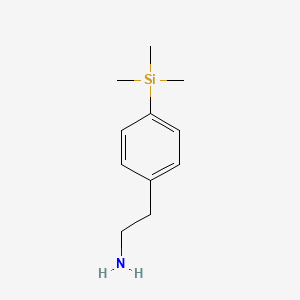 B2974130 2-[4-(Trimethylsilyl)phenyl]ethan-1-amine CAS No. 5112-61-8