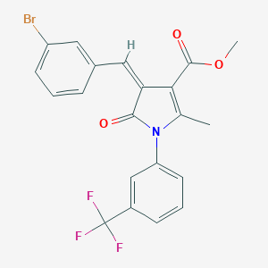 methyl 4-(3-bromobenzylidene)-2-methyl-5-oxo-1-[3-(trifluoromethyl)phenyl]-4,5-dihydro-1H-pyrrole-3-carboxylate