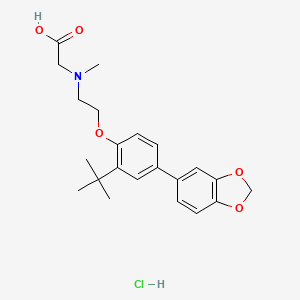 molecular formula C22H28ClNO5 B2974147 LY2365109 hydrochloride CAS No. 1779796-27-8; 868265-28-5