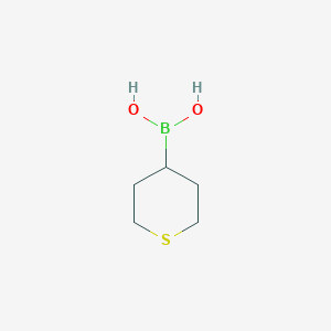 molecular formula C5H11BO2S B2974156 Tetrahydrothiopyran-4-ylboronic acid CAS No. 2265921-88-6
