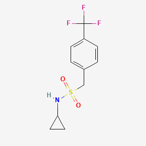 B2974162 N-Cyclopropyl-1-[4-(trifluoromethyl)phenyl]methanesulfonamide CAS No. 2324859-30-3