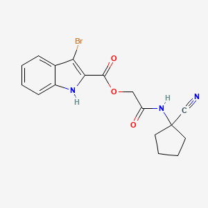 [(1-cyanocyclopentyl)carbamoyl]methyl 3-bromo-1H-indole-2-carboxylate