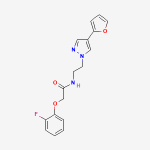 2-(2-fluorophenoxy)-N-(2-(4-(furan-2-yl)-1H-pyrazol-1-yl)ethyl)acetamide