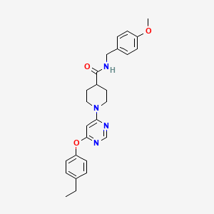1-[6-(4-ethylphenoxy)pyrimidin-4-yl]-N-(4-methoxybenzyl)piperidine-4-carboxamide