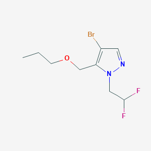4-bromo-1-(2,2-difluoroethyl)-5-(propoxymethyl)-1H-pyrazole