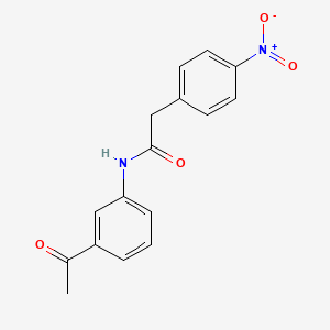 N-(3-acetylphenyl)-2-(4-nitrophenyl)acetamide