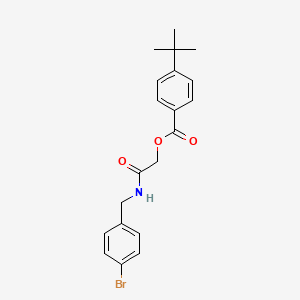 {[(4-Bromophenyl)methyl]carbamoyl}methyl 4-tert-butylbenzoate