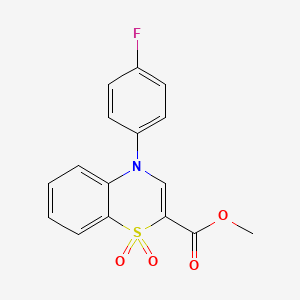 methyl 4-(4-fluorophenyl)-4H-1,4-benzothiazine-2-carboxylate 1,1-dioxide