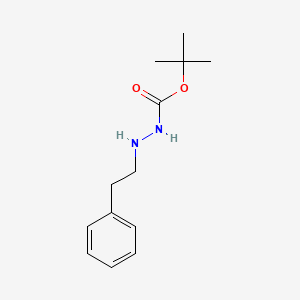 molecular formula C13H20N2O2 B2974261 3-Phenethylcarbazic acid tert-butyl ester CAS No. 130782-46-6