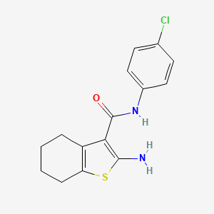 2-amino-N-(4-chlorophenyl)-4,5,6,7-tetrahydro-1-benzothiophene-3-carboxamide