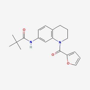 N-(1-(furan-2-carbonyl)-1,2,3,4-tetrahydroquinolin-7-yl)pivalamide