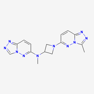 N-methyl-1-{3-methyl-[1,2,4]triazolo[4,3-b]pyridazin-6-yl}-N-{[1,2,4]triazolo[4,3-b]pyridazin-6-yl}azetidin-3-amine