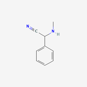 molecular formula C9H10N2 B2974302 2-(Methylamino)-2-phenylacetonitrile CAS No. 41470-36-4