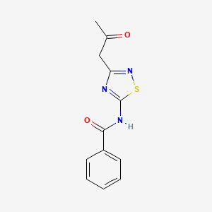 N-[3-(2-oxopropyl)-1,2,4-thiadiazol-5-yl]benzamide