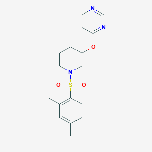 4-((1-((2,4-Dimethylphenyl)sulfonyl)piperidin-3-yl)oxy)pyrimidine