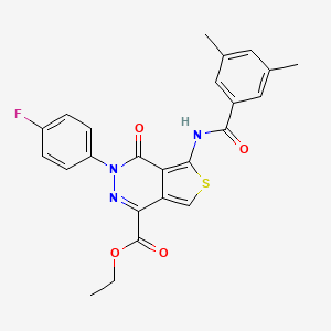 ethyl 5-(3,5-dimethylbenzamido)-3-(4-fluorophenyl)-4-oxo-3H,4H-thieno[3,4-d]pyridazine-1-carboxylate