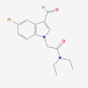 molecular formula C15H17BrN2O2 B297436 2-(5-bromo-3-formyl-1H-indol-1-yl)-N,N-diethylacetamide 