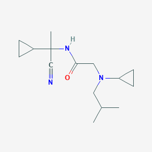 N-(1-cyano-1-cyclopropylethyl)-2-[cyclopropyl(2-methylpropyl)amino]acetamide