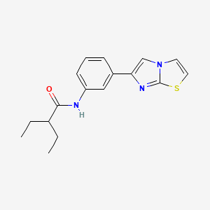 2-ethyl-N-(3-(imidazo[2,1-b]thiazol-6-yl)phenyl)butanamide