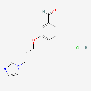 3-(3-(1H-Imidazol-1-yl)propoxy)benzaldehyde hydrochloride