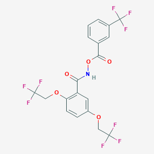 [[2,5-Bis(2,2,2-trifluoroethoxy)benzoyl]amino] 3-(trifluoromethyl)benzoate