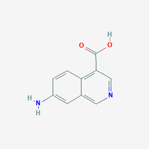 molecular formula C10H8N2O2 B2974371 7-氨基异喹啉-4-羧酸 CAS No. 1934945-04-6