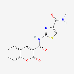 N-methyl-2-(2-oxo-2H-chromene-3-carboxamido)thiazole-4-carboxamide