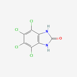 molecular formula C7H2Cl4N2O B2974387 4,5,6,7-tetrachloro-1,3-dihydro-2H-benzimidazol-2-one CAS No. 18392-41-1