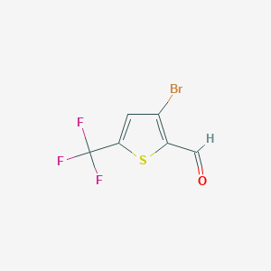 3-Bromo-5-(trifluoromethyl)thiophene-2-carbaldehyde