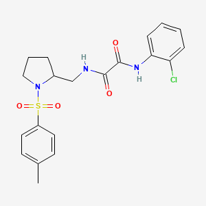 N1-(2-chlorophenyl)-N2-((1-tosylpyrrolidin-2-yl)methyl)oxalamide
