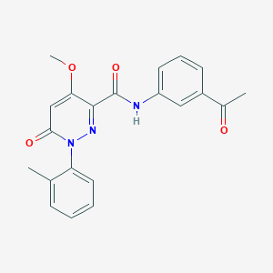 N-(3-acetylphenyl)-4-methoxy-1-(2-methylphenyl)-6-oxo-1,6-dihydropyridazine-3-carboxamide