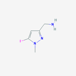 (5-Iodo-1-methylpyrazol-3-yl)methanamine