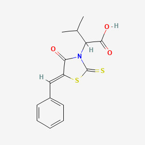 (Z)-2-(5-benzylidene-4-oxo-2-thioxothiazolidin-3-yl)-3-methylbutanoic acid
