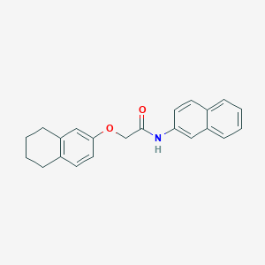 molecular formula C22H21NO2 B297443 N-(naphthalen-2-yl)-2-(5,6,7,8-tetrahydronaphthalen-2-yloxy)acetamide 