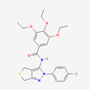 N-(2-(4-chlorophenyl)-4,6-dihydro-2H-thieno[3,4-c]pyrazol-3-yl)-3,4,5-triethoxybenzamide