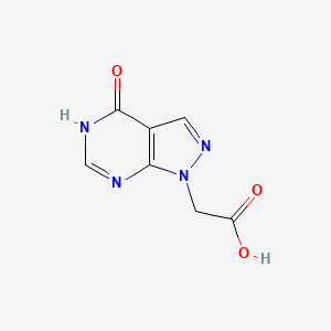 2-{4-oxo-1H,2H,4H-pyrazolo[3,4-d]pyrimidin-1-yl}acetic acid