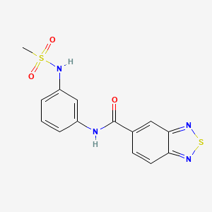 N-(3-methanesulfonamidophenyl)-2,1,3-benzothiadiazole-5-carboxamide