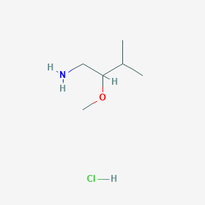 molecular formula C6H16ClNO B2974467 2-Methoxy-3-methylbutan-1-amine hydrochloride CAS No. 2287279-44-9