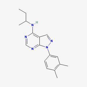 molecular formula C17H21N5 B2974468 N-(sec-butyl)-1-(3,4-dimethylphenyl)-1H-pyrazolo[3,4-d]pyrimidin-4-amine CAS No. 890884-98-7