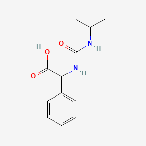molecular formula C12H16N2O3 B2974469 Phenyl[(propan-2-ylcarbamoyl)amino]acetic acid CAS No. 1218451-41-2