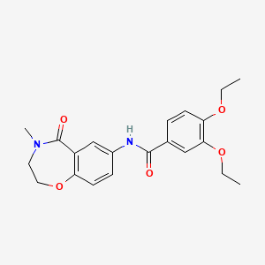 3,4-diethoxy-N-(4-methyl-5-oxo-2,3,4,5-tetrahydro-1,4-benzoxazepin-7-yl)benzamide