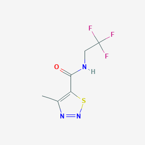 4-methyl-N-(2,2,2-trifluoroethyl)-1,2,3-thiadiazole-5-carboxamide