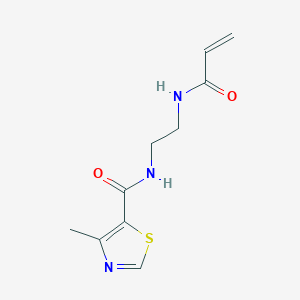 N-{2-[(4-methyl-1,3-thiazol-5-yl)formamido]ethyl}prop-2-enamide