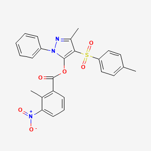 3-methyl-1-phenyl-4-tosyl-1H-pyrazol-5-yl 2-methyl-3-nitrobenzoate
