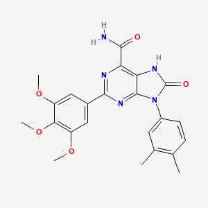 9-(3,4-dimethylphenyl)-8-oxo-2-(3,4,5-trimethoxyphenyl)-8,9-dihydro-7H-purine-6-carboxamide