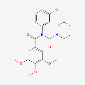 N-(3-chlorophenyl)-N-(3,4,5-trimethoxybenzoyl)piperidine-1-carboxamide